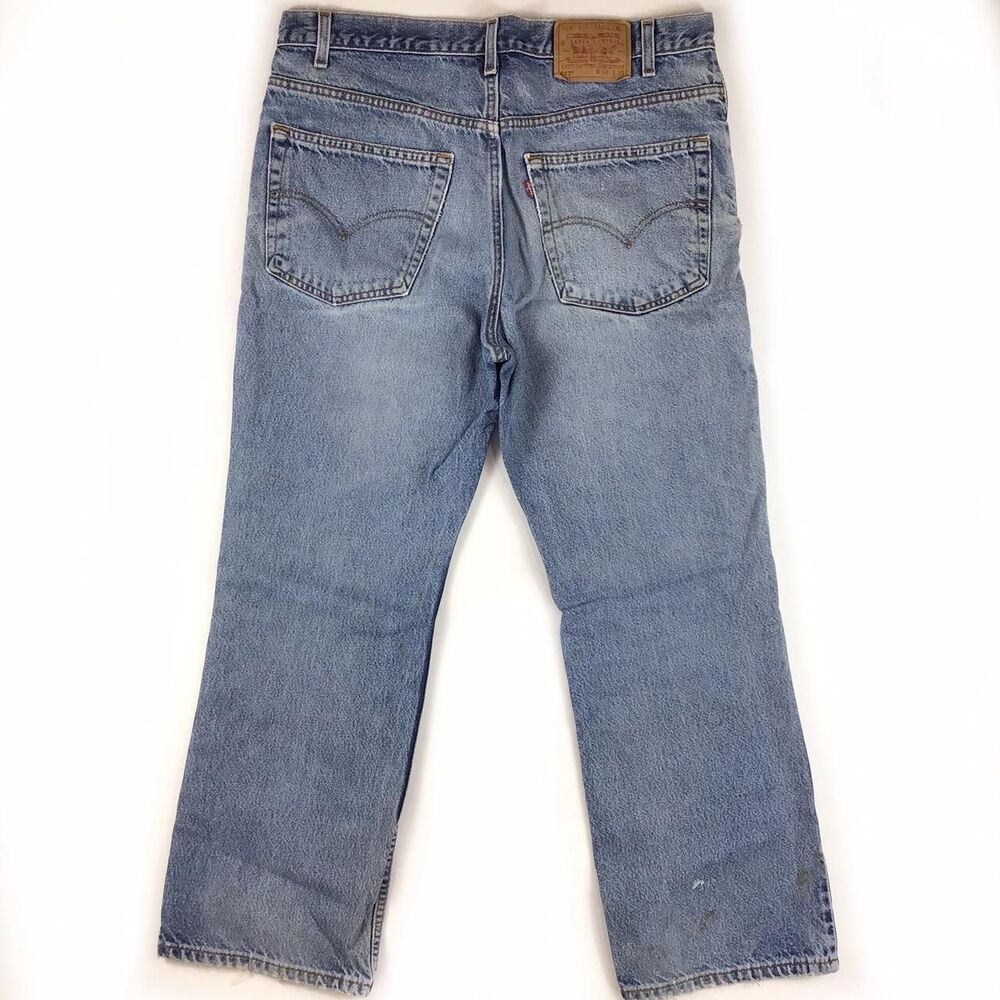 Vintage Levi’s Jeans Mens 517 boot cut 38 x 30 USA Distressed cowboy western